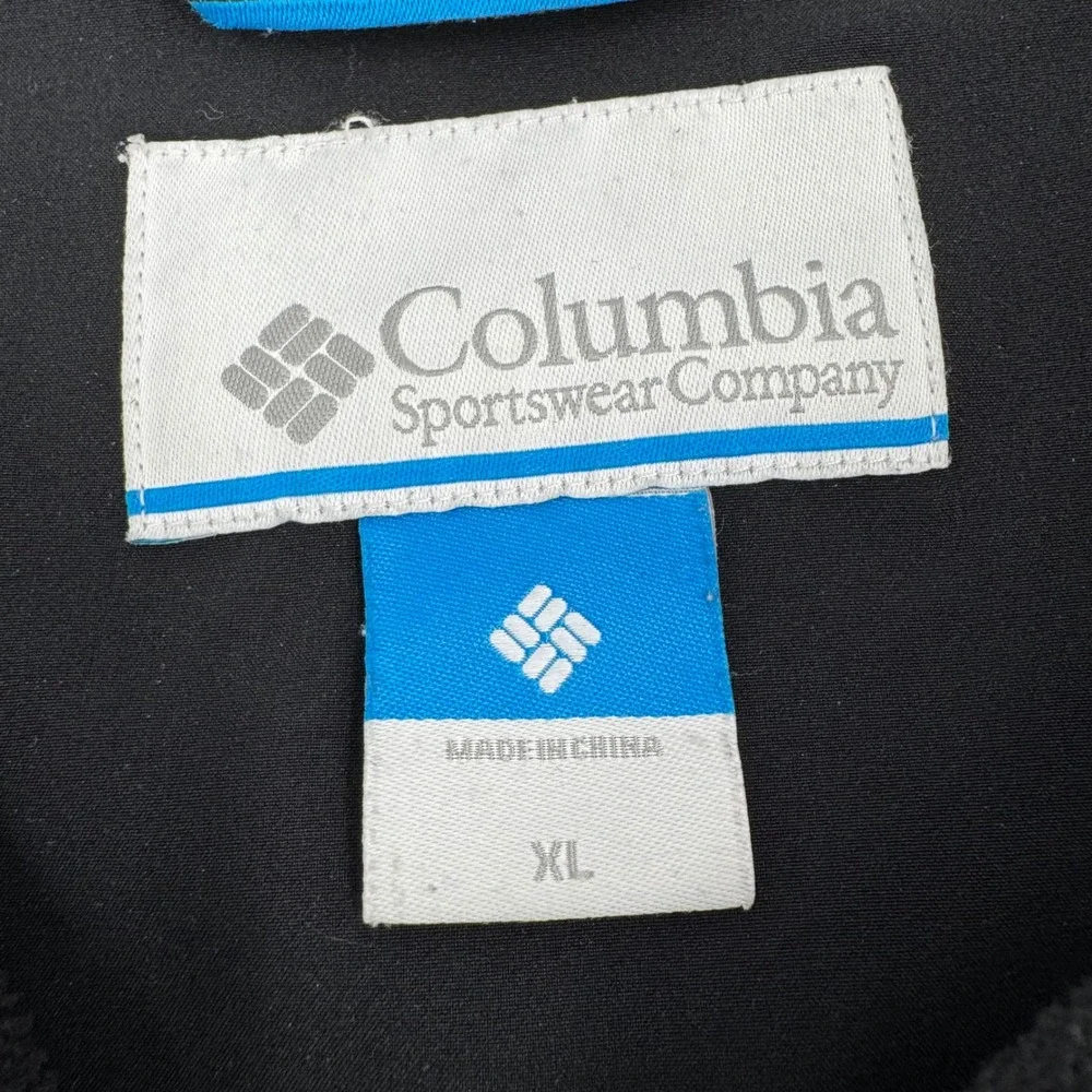 Columbia Mens XL Omni‎ Windbreaker Full Zip Softshell Jacket Black